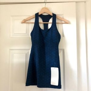(Donated) Lululemon Power Up Tank II in Sashiko Star Inkwell Blue